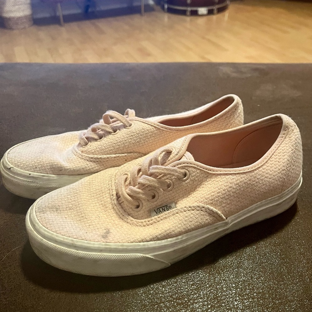 Vans Authentic - Blush Pink Woven (Size 7.5)